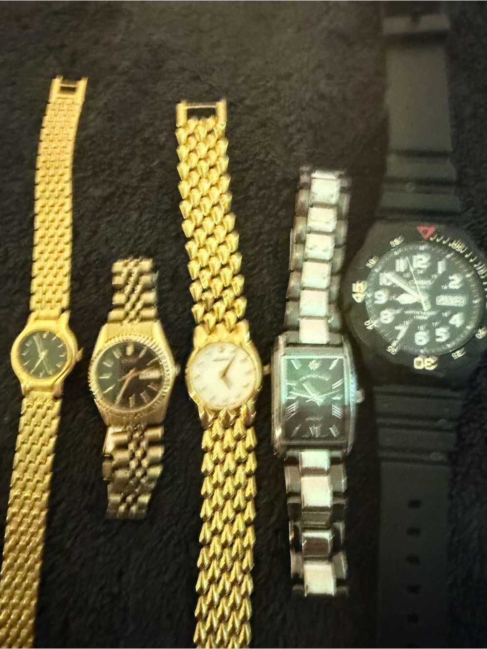Mixed Men's Watch Collection - Black and Gold Styles - Picture 3 of 11